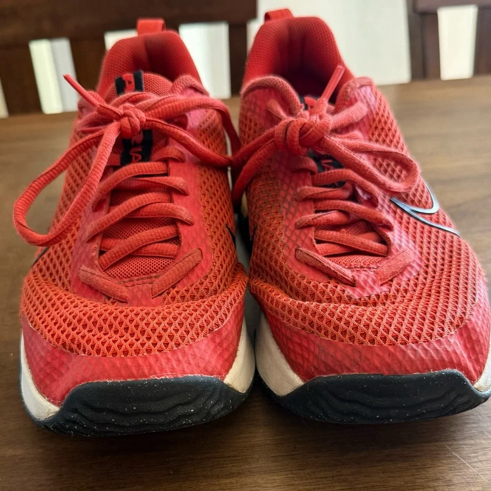 Nike Air Max Orange & Black Mesh Sneakers